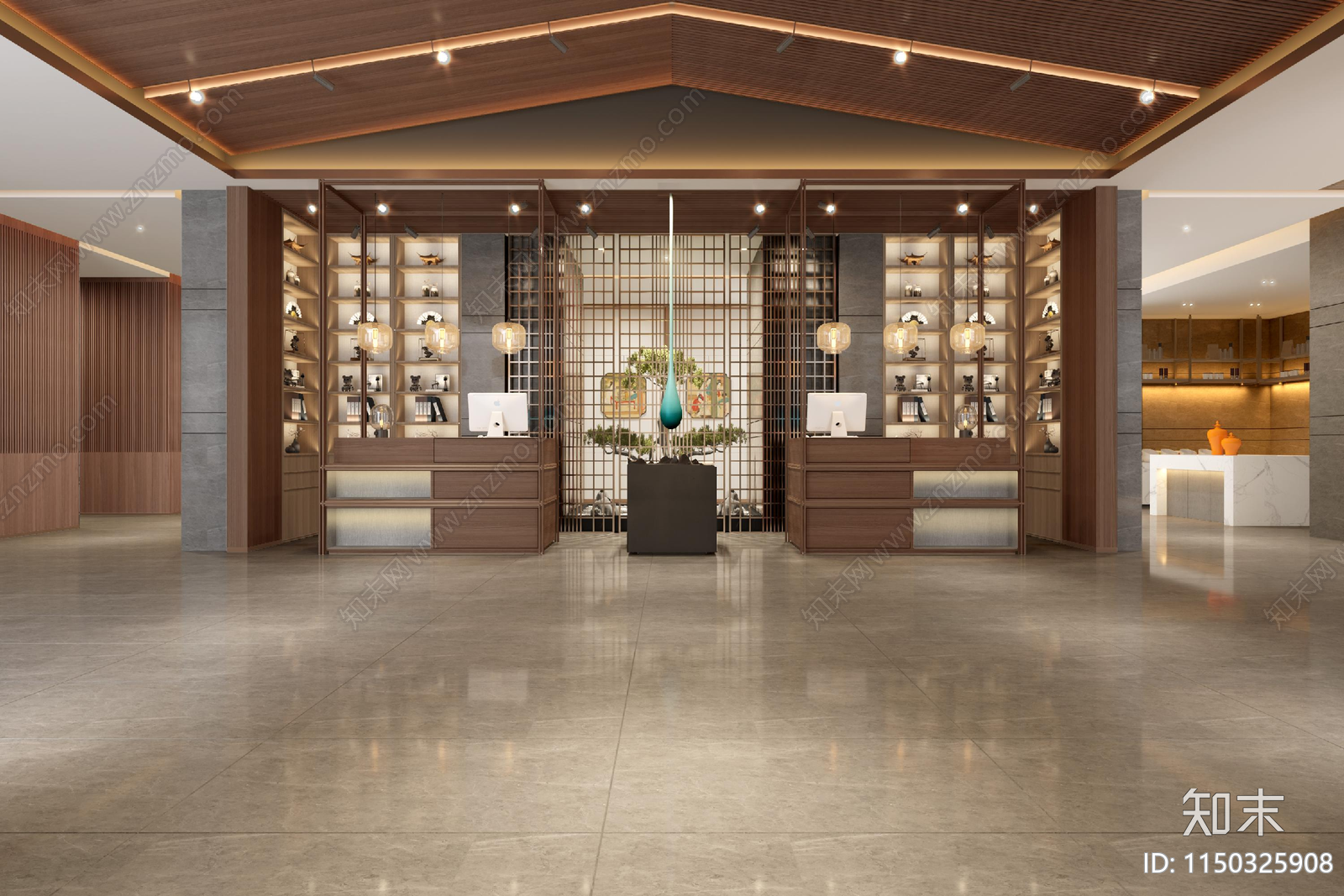 凤凰酒店公区室内cad施工图下载【ID:1150325908】