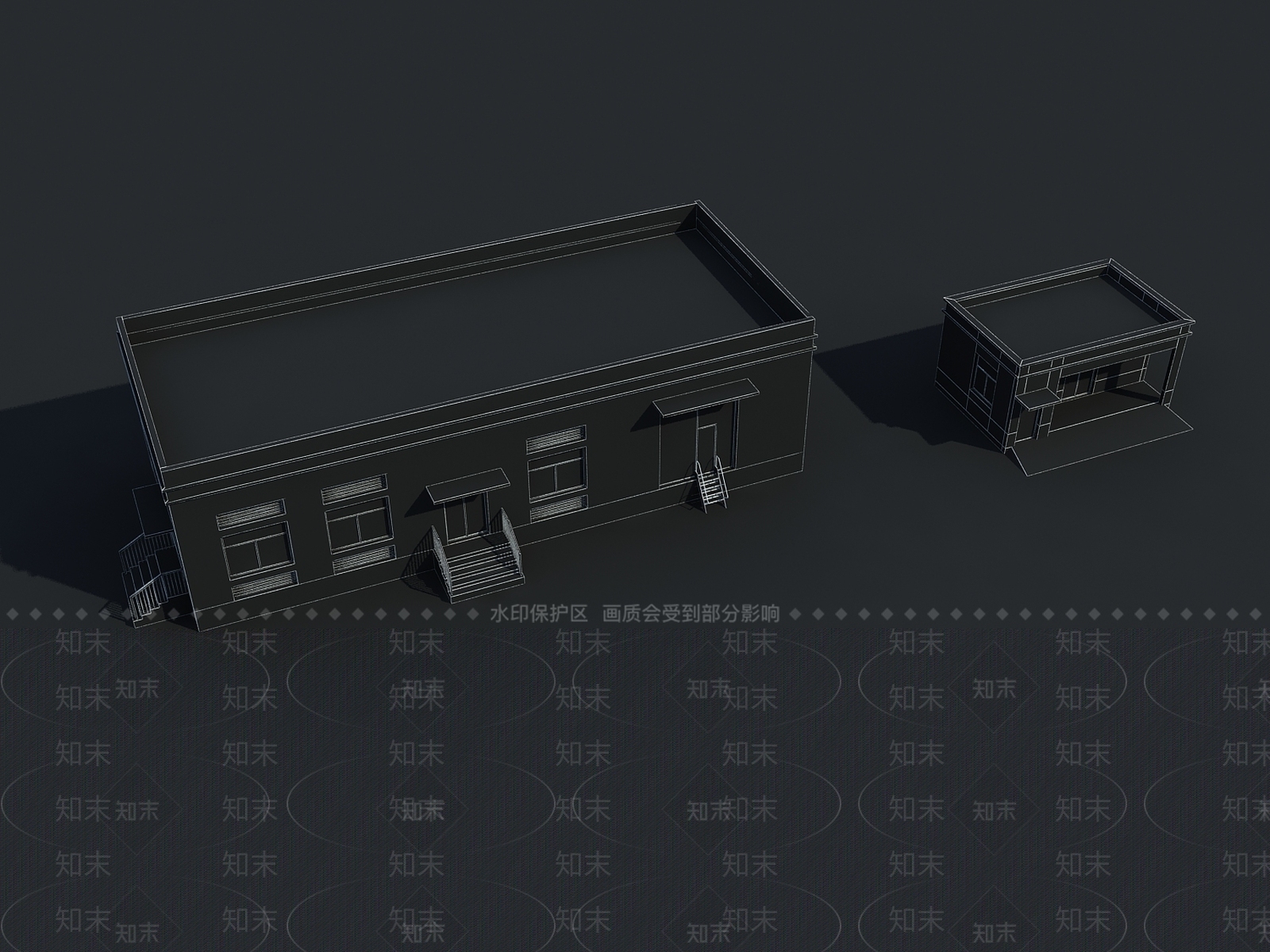 现代仓库3D模型下载【ID:1150325667】