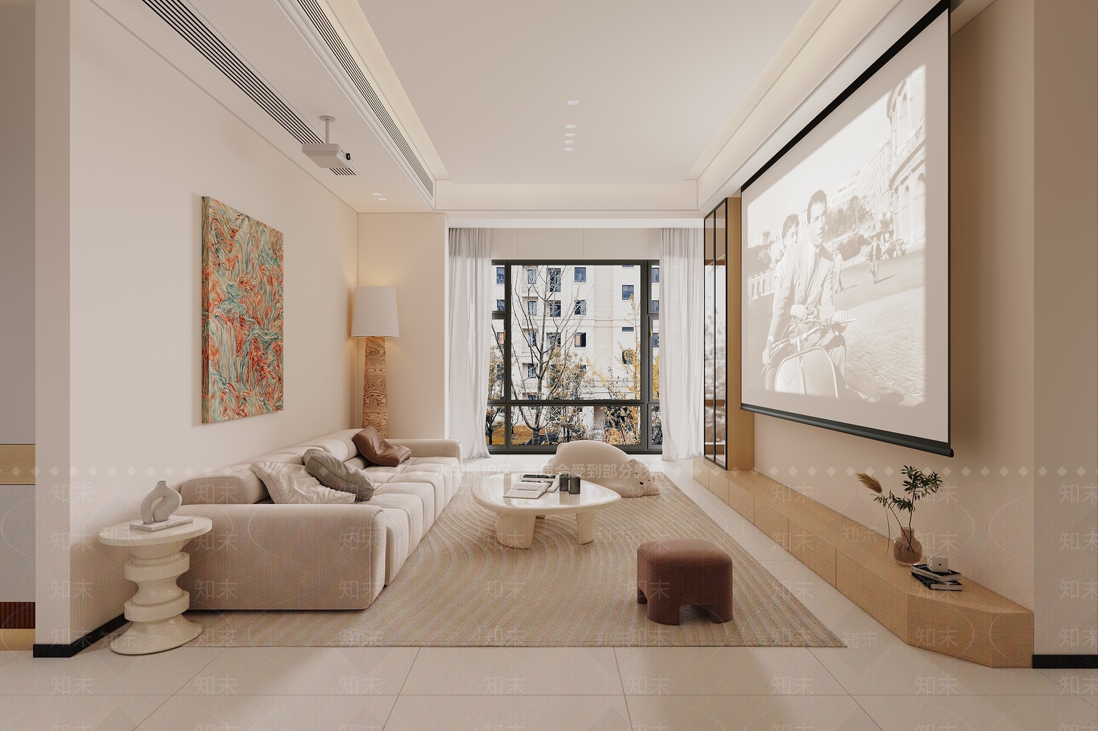 现代影音室3D模型下载【ID:1214229673】
