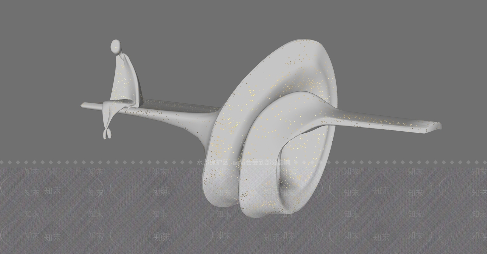 中式内发光景观雕塑小品SU模型下载【ID:1150330716】