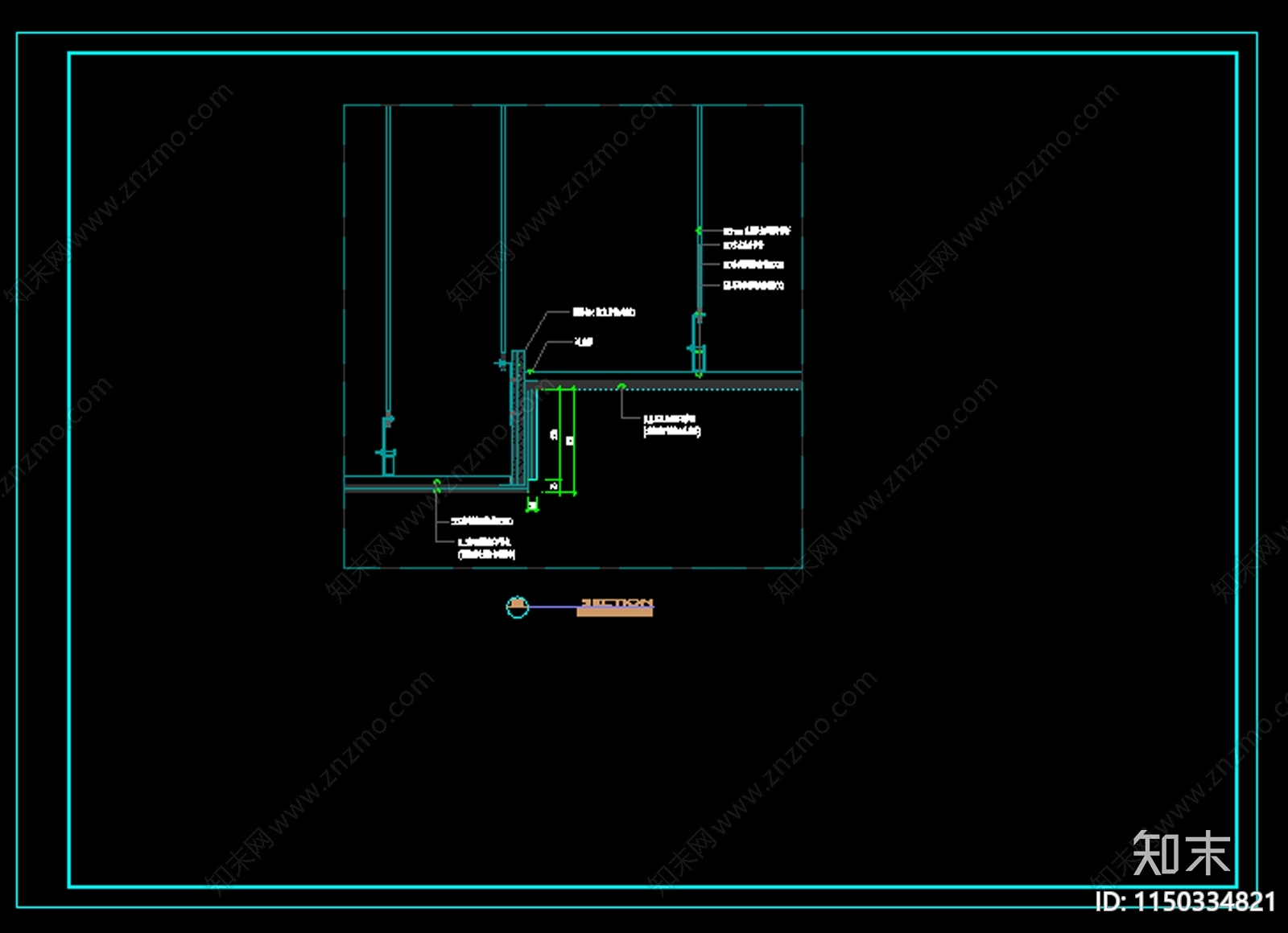 办公室室内cad施工图下载【ID:1150334821】