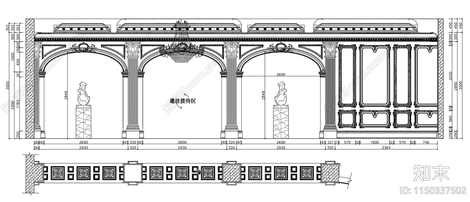 木业展厅室内cad施工图下载【ID:1150337502】