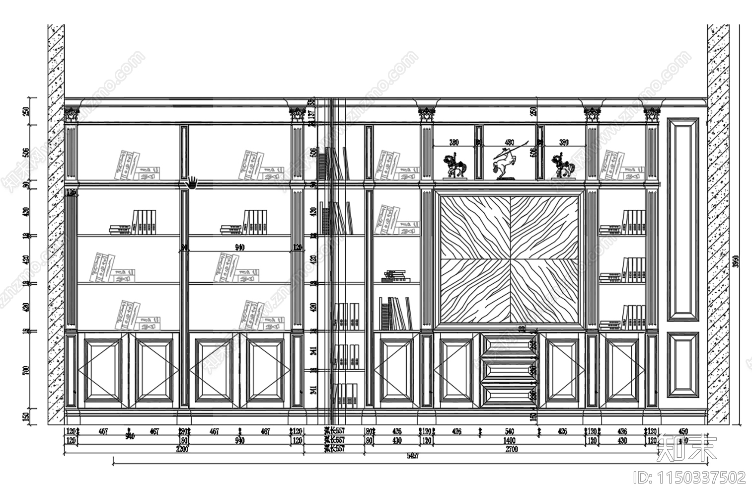 木业展厅室内cad施工图下载【ID:1150337502】