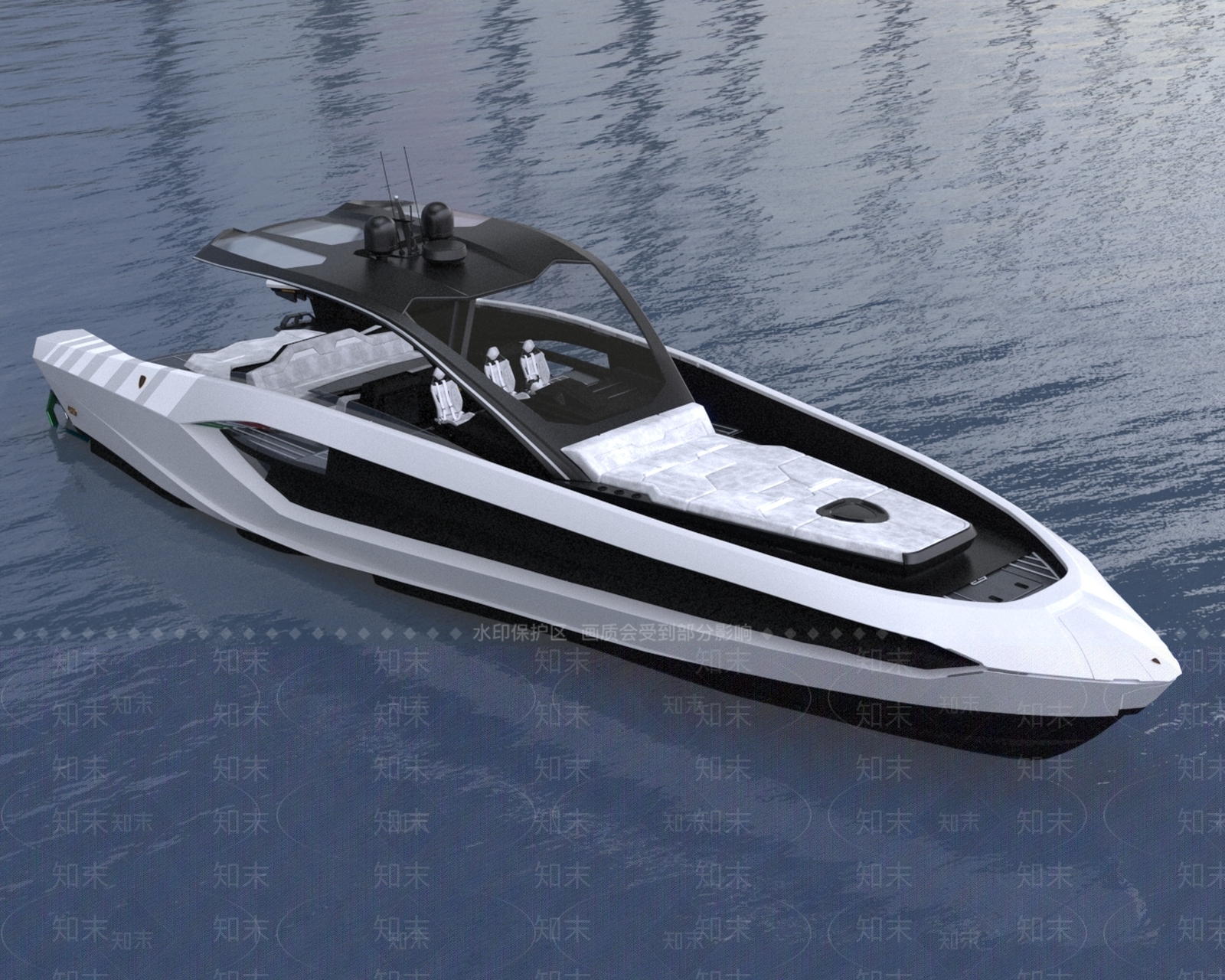 兰博基尼游艇船Tecnomar3D模型下载【ID:1150338030】