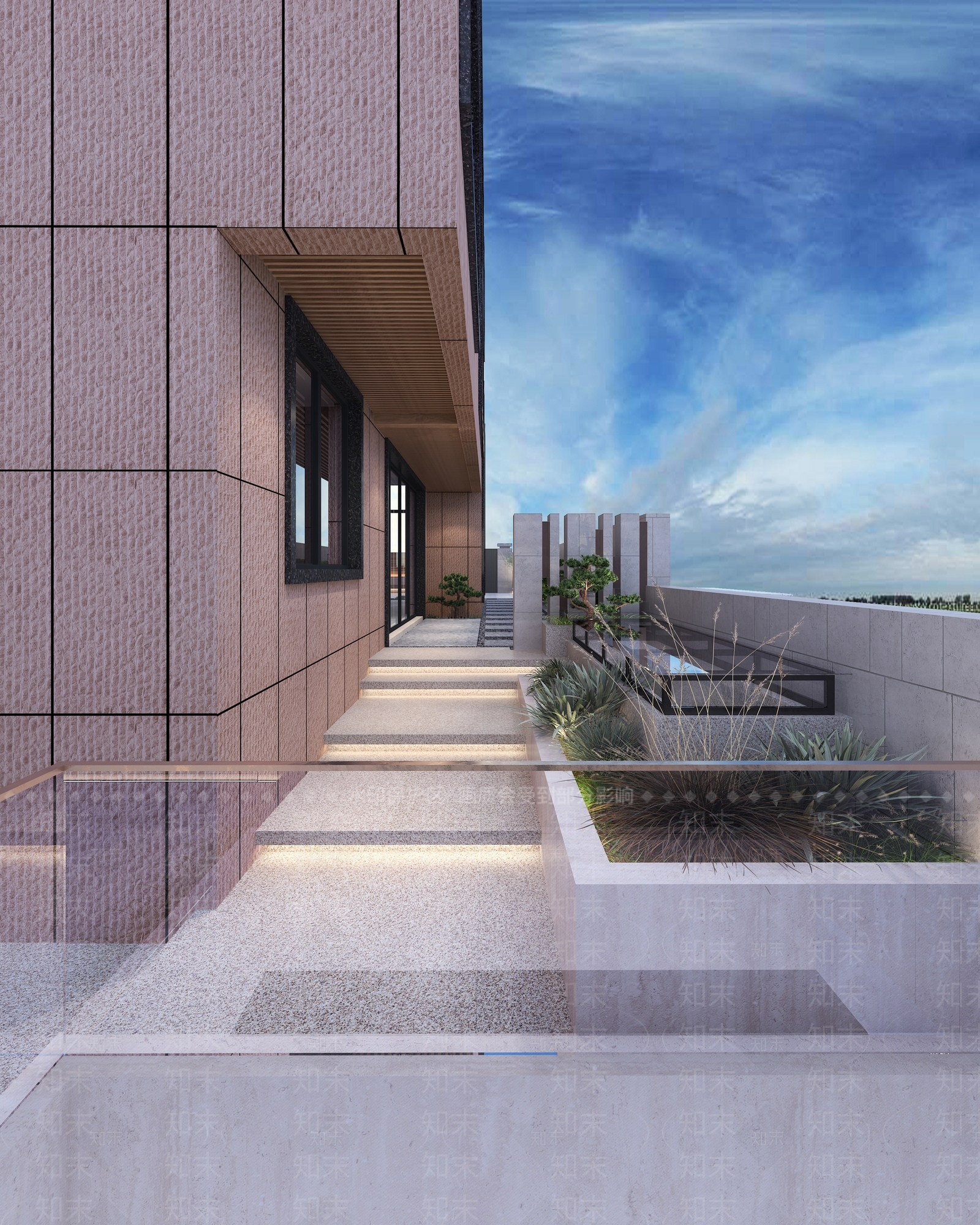 别墅花园3D模型下载【ID:1150341966】