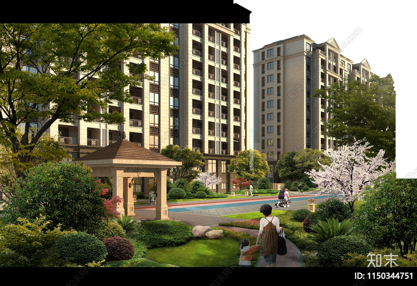 PSD免抠住宅小区效果图下载【ID:1150344751】undefined