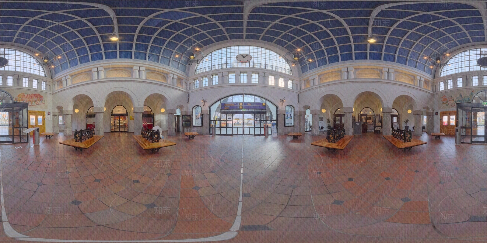 HDR欧式火车站大厅贴图下载【ID:1150344554】