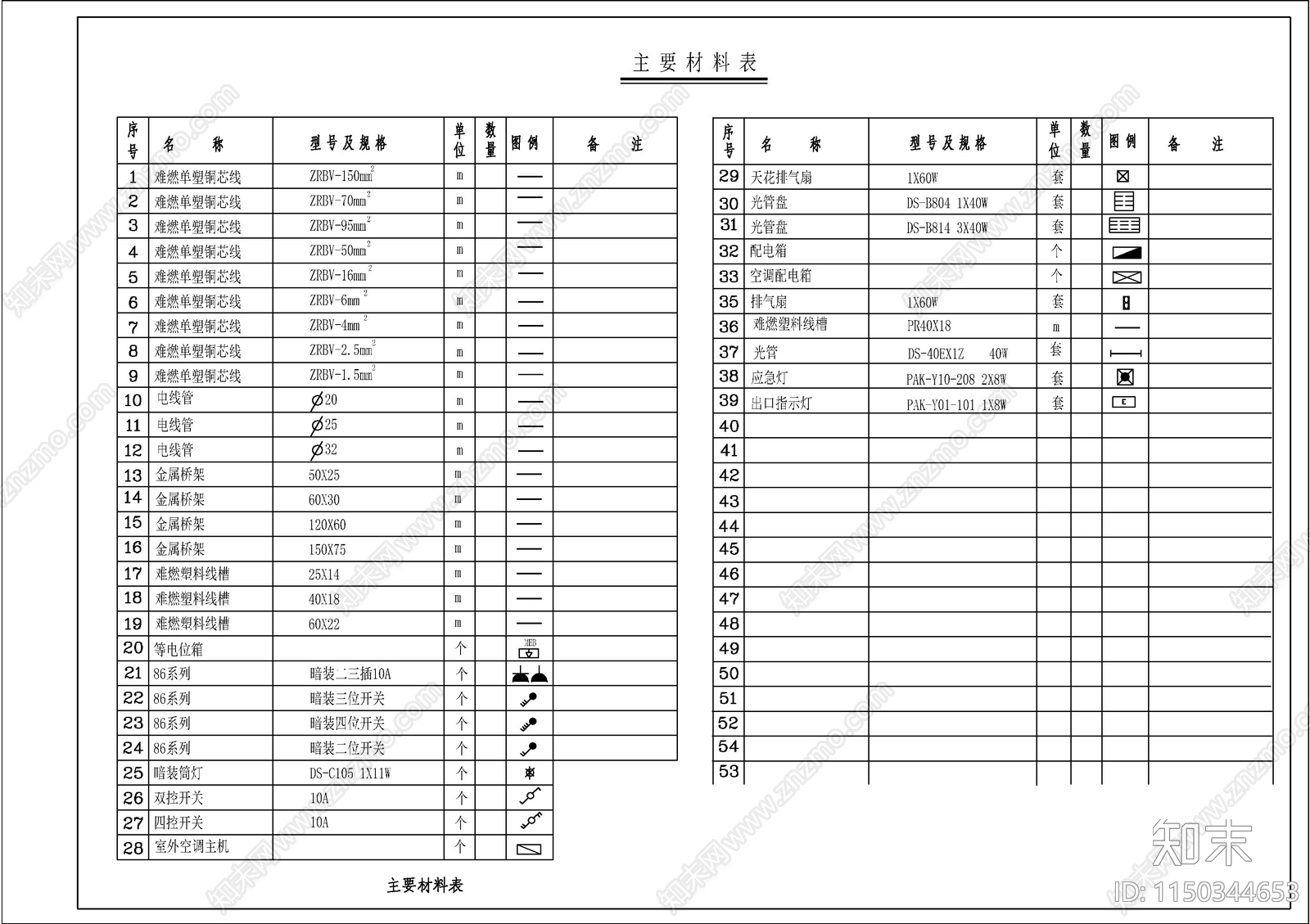 单位办公楼电气图cad施工图下载【ID:1150344653】