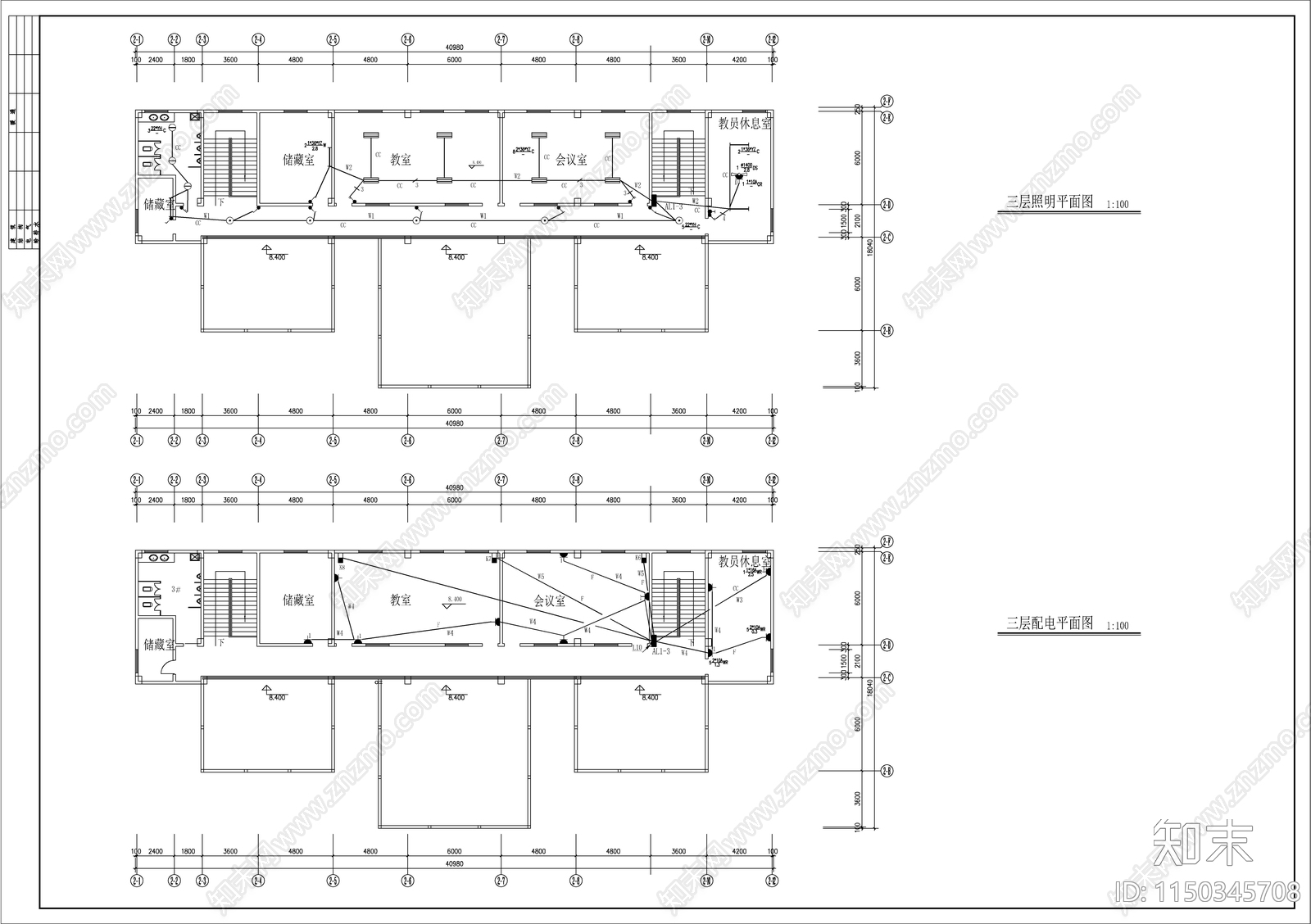 活动中心建筑电气设计图cad施工图下载【ID:1150345708】