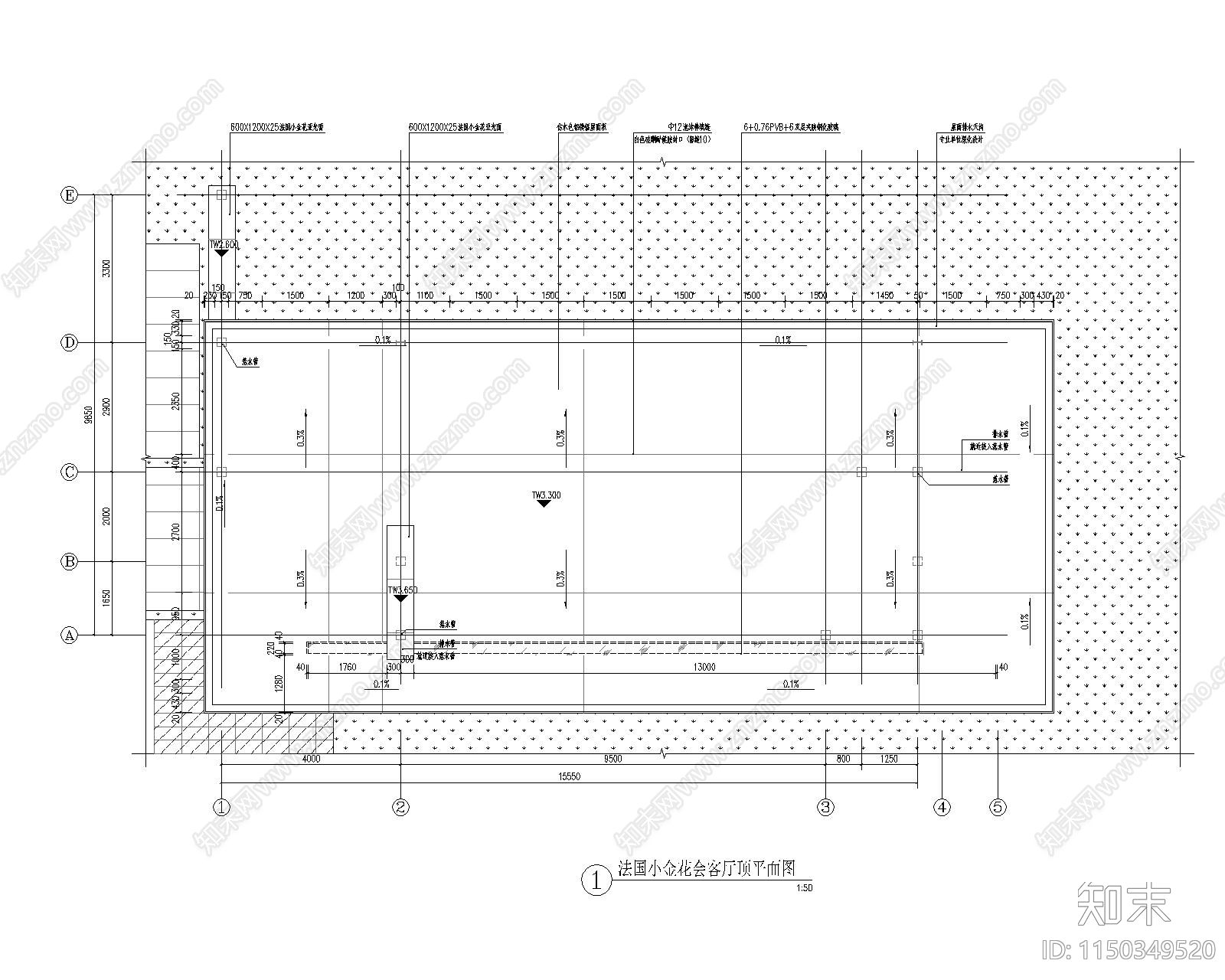 会客厅廊架详图cad施工图下载【ID:1150349520】