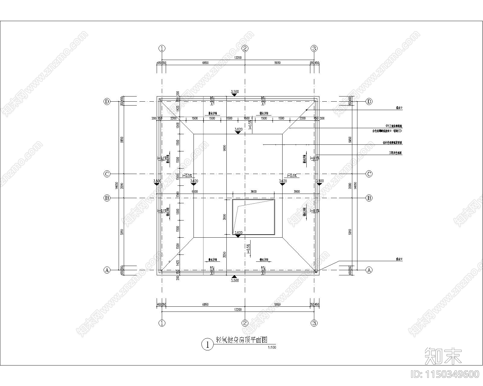 轻氧健身房室内详图cad施工图下载【ID:1150349600】