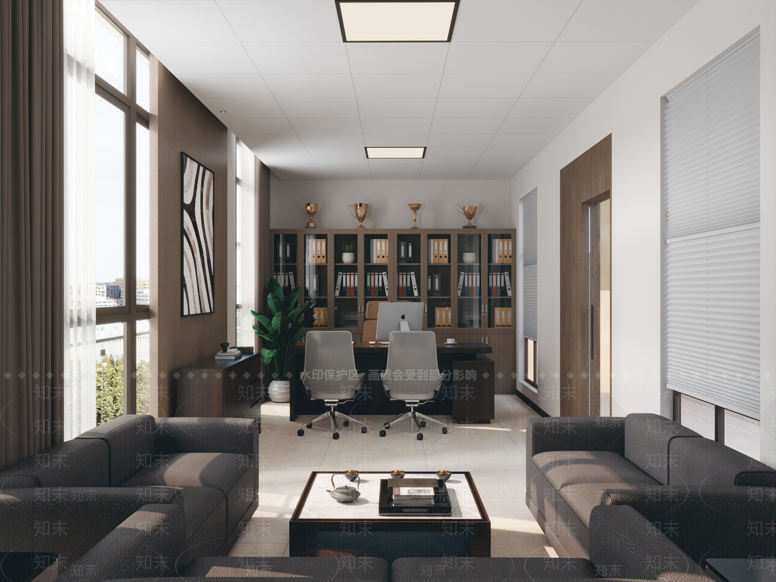 学校办公室3D模型下载【ID:1150356278】