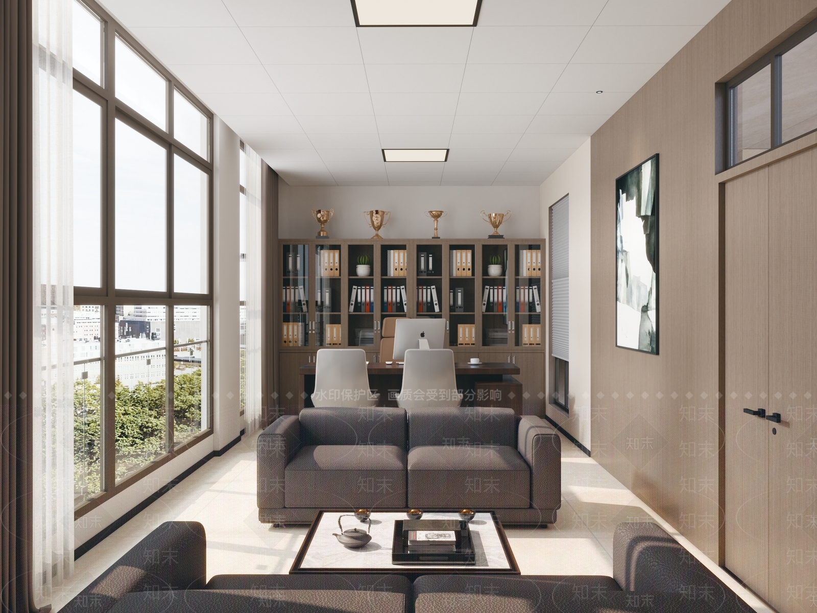 学校办公室3D模型下载【ID:1150356278】