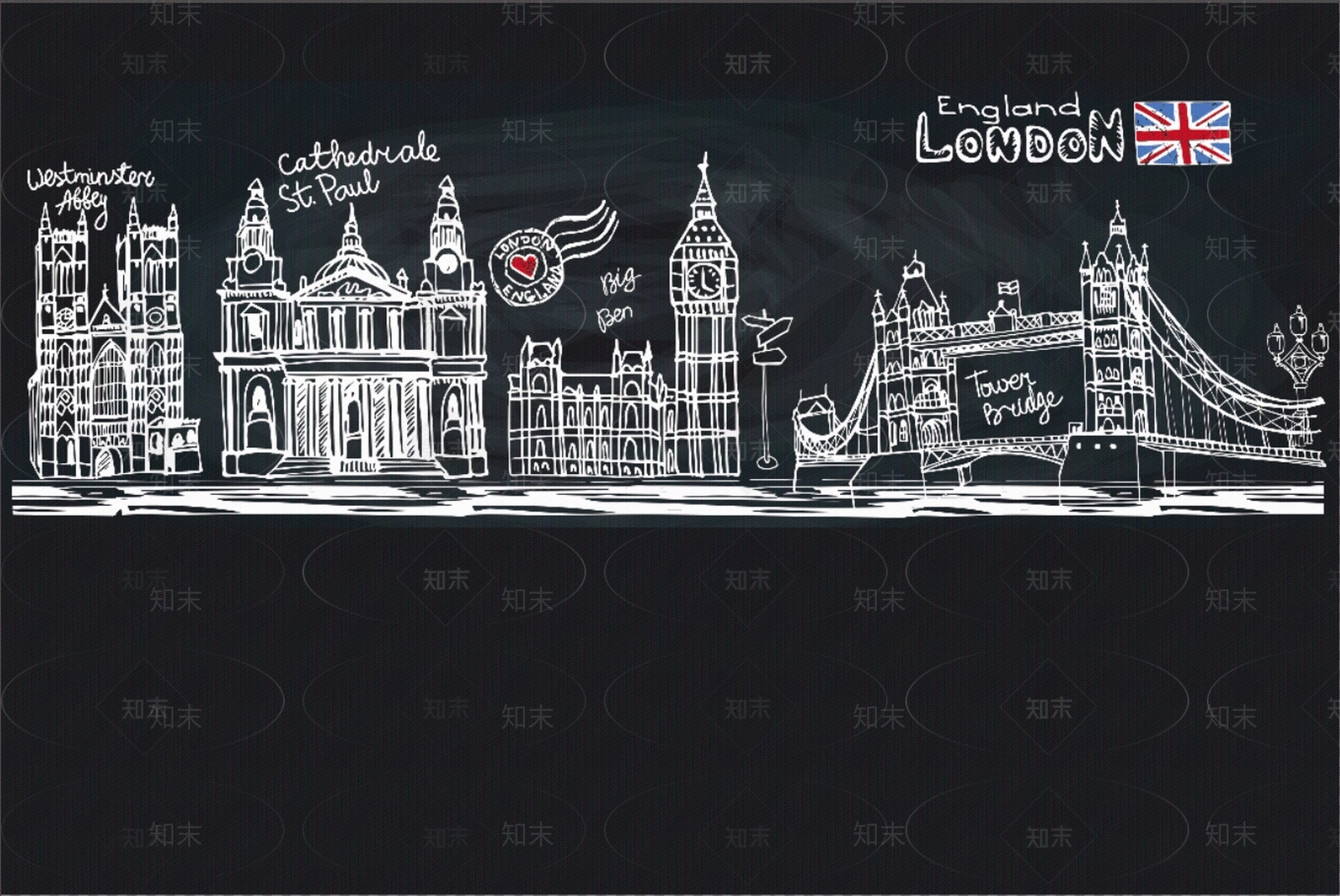 儿童建筑卡通壁纸壁画贴图下载【ID:1150354890】