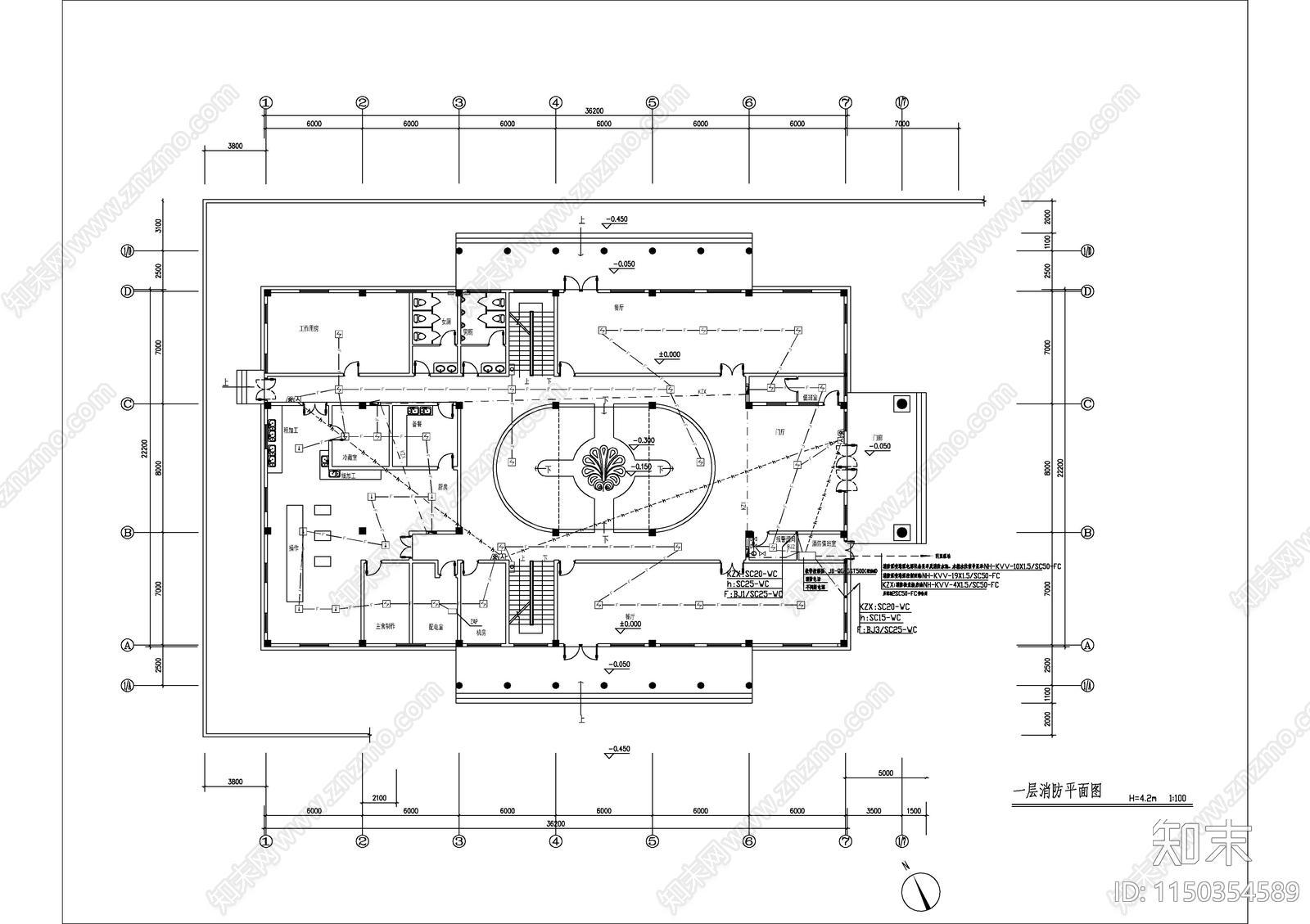 俱乐部建筑电气详图cad施工图下载【ID:1150354589】