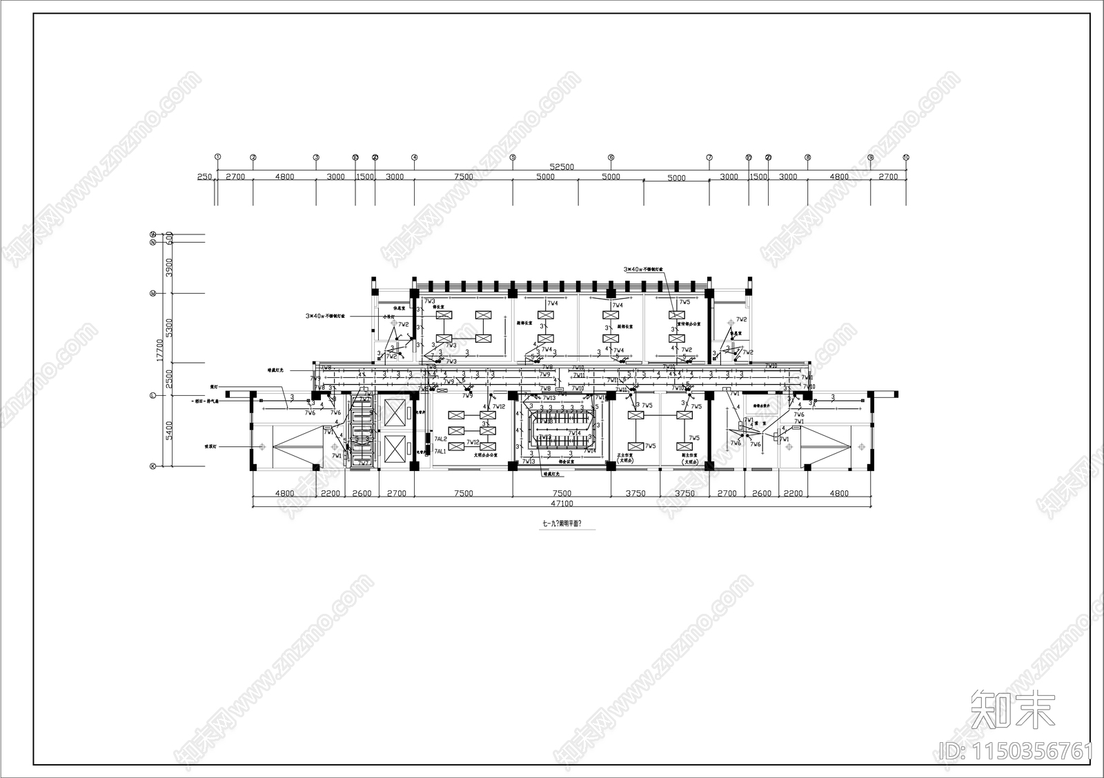 广播电视中心建筑电气详图cad施工图下载【ID:1150356761】