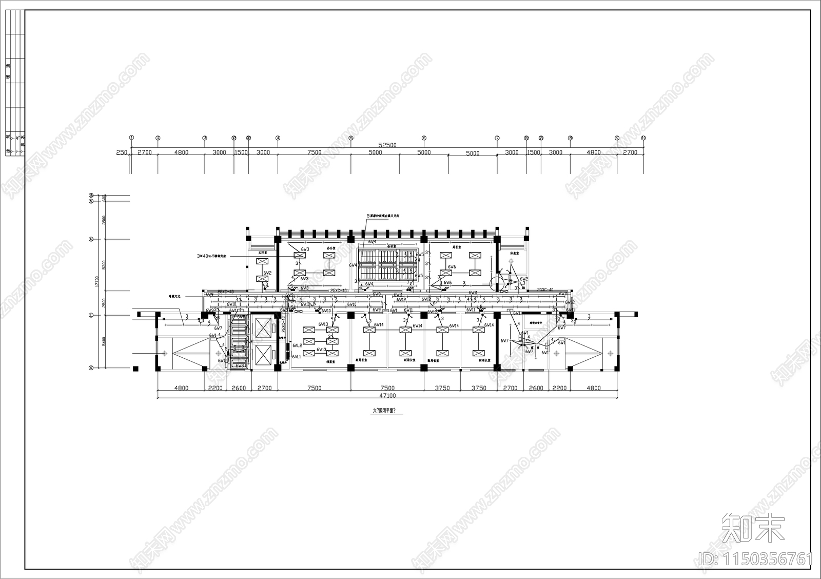 广播电视中心建筑电气详图cad施工图下载【ID:1150356761】