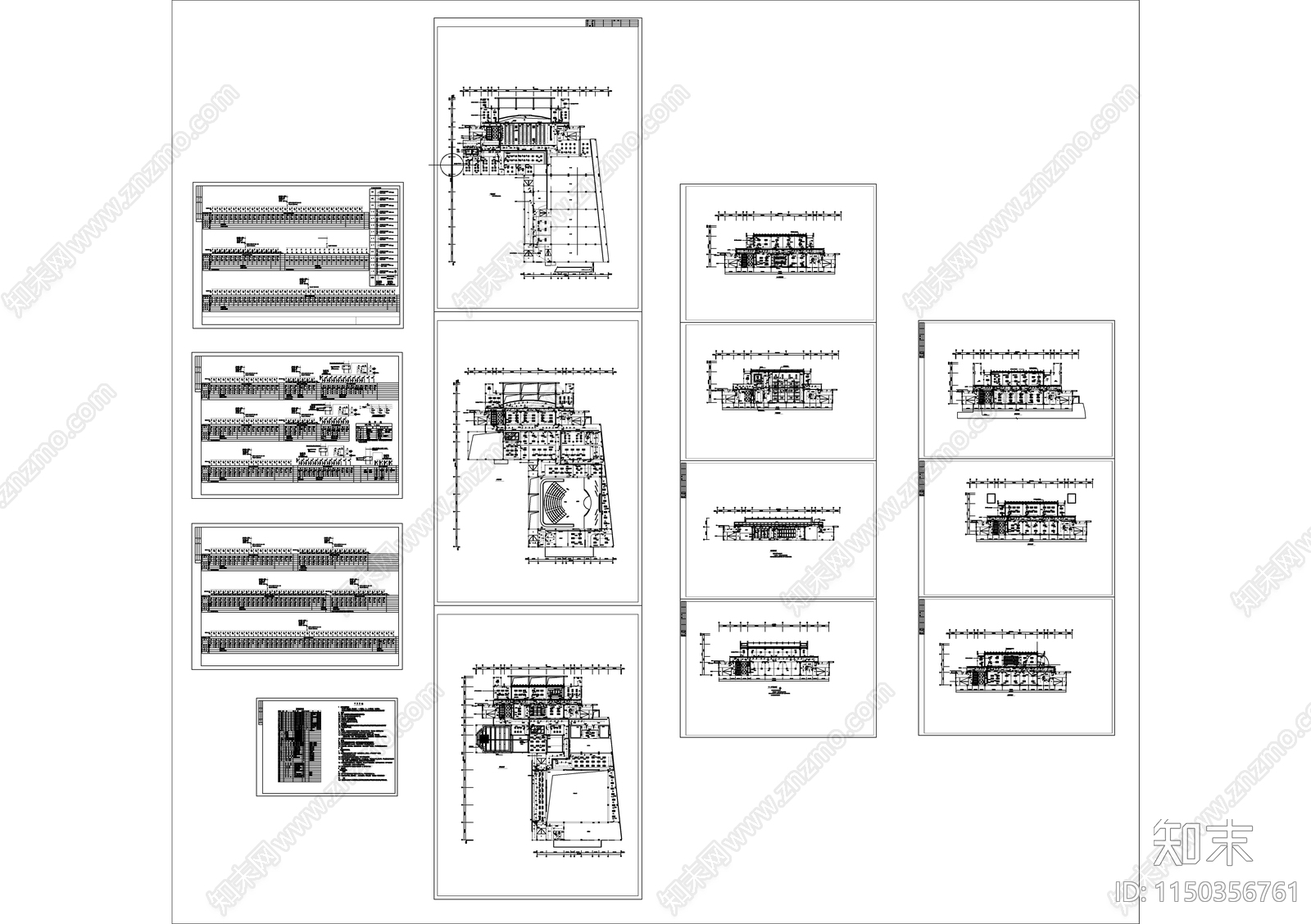 广播电视中心建筑电气详图cad施工图下载【ID:1150356761】