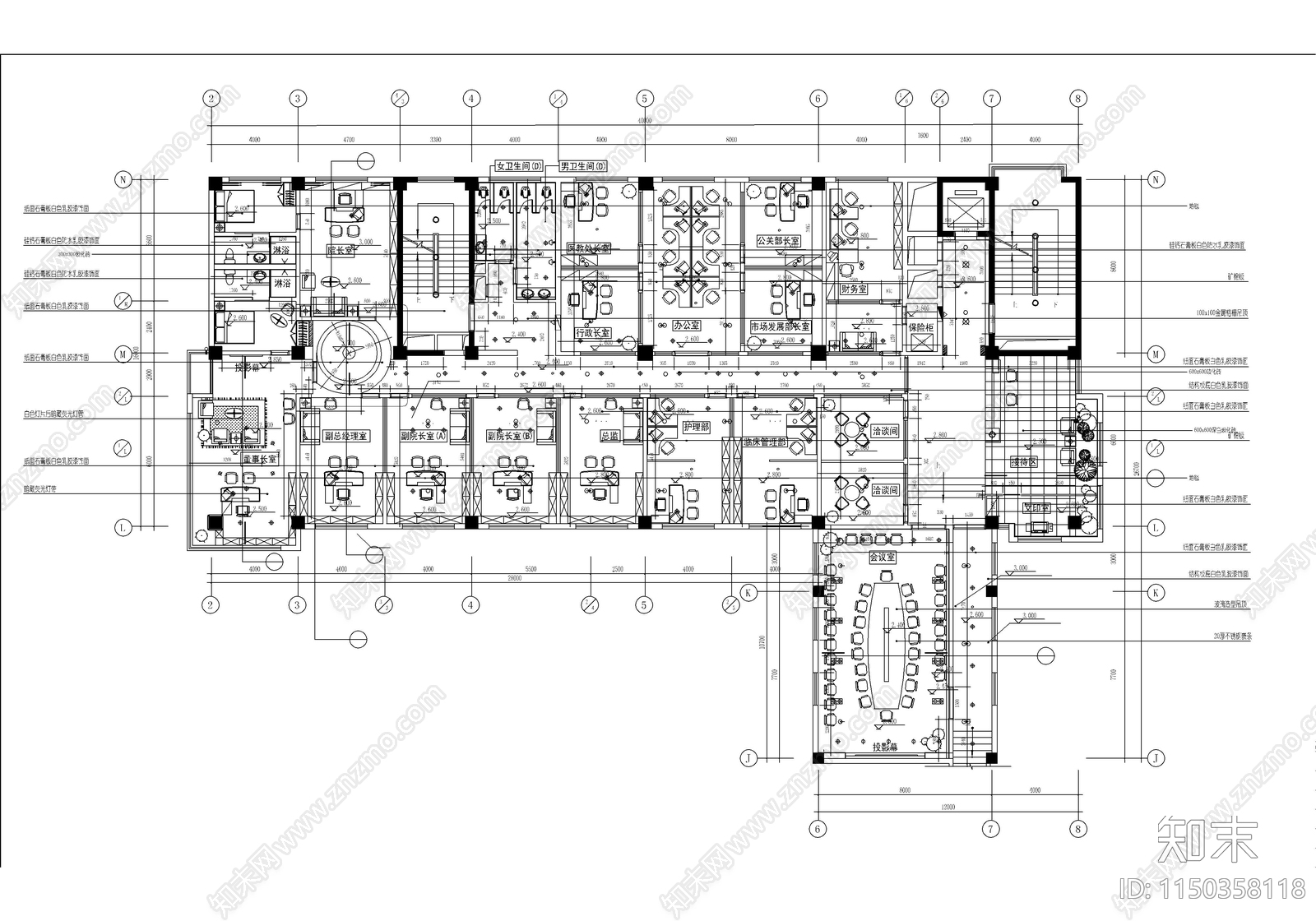 22套医院建筑cad施工图下载【ID:1150358118】