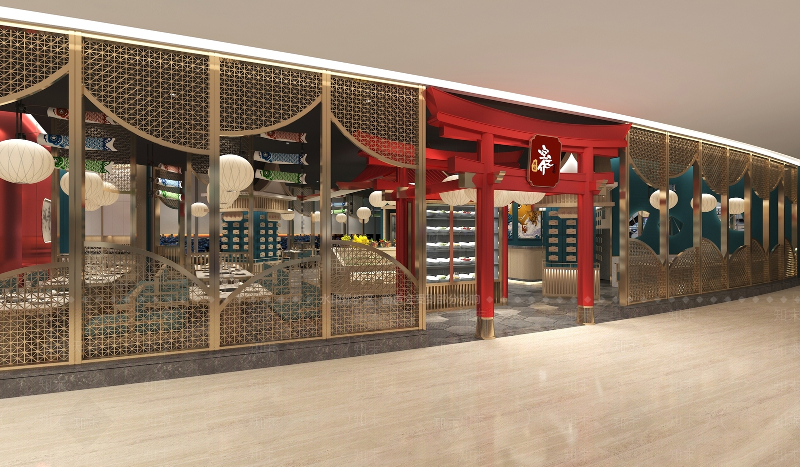 新中式商场火锅店3D模型下载【ID:1150368060】