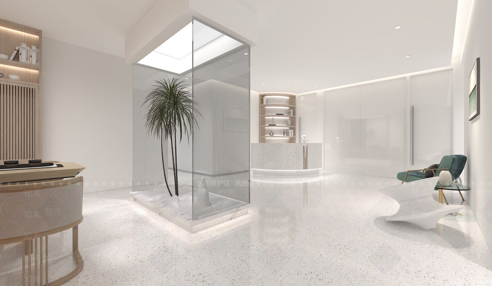 现代美容SPA店3D模型下载【ID:1150369038】