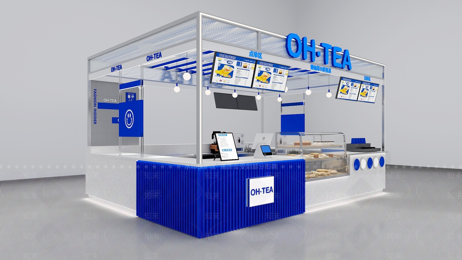 现代奶茶店3D模型下载【ID:1150370108】
