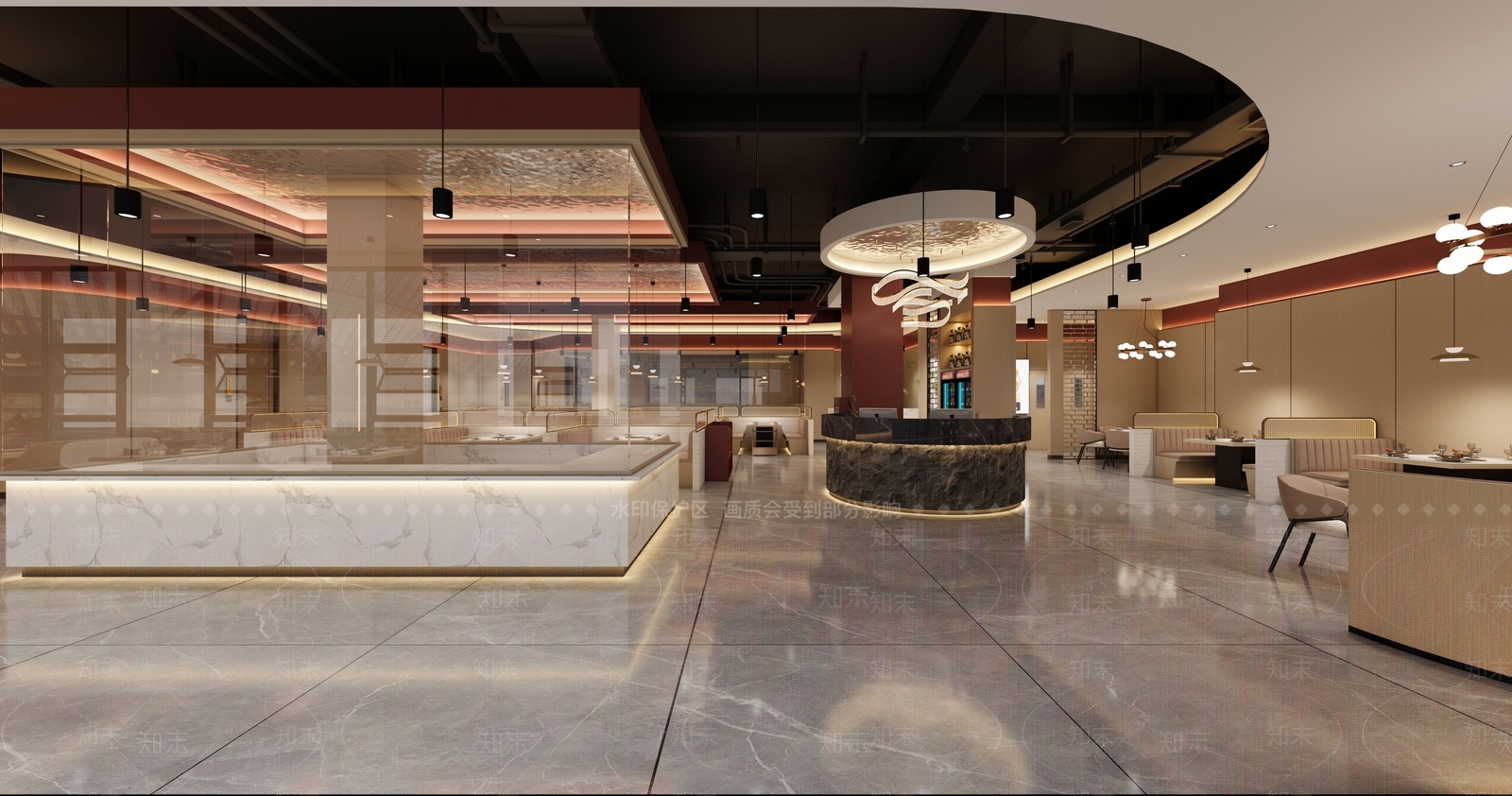 现代火锅店3D模型下载【ID:1150381547】