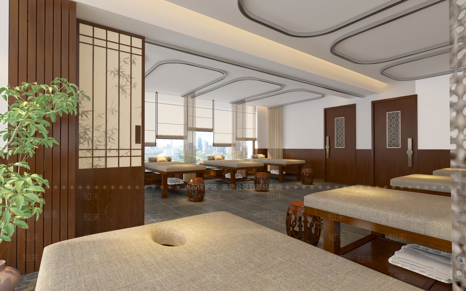 新中式中医院诊室3D模型下载【ID:1150382079】