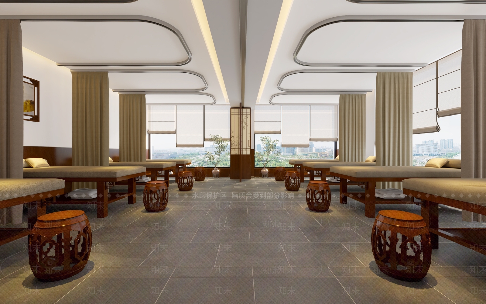 新中式美容院3D模型下载【ID:1214231118】