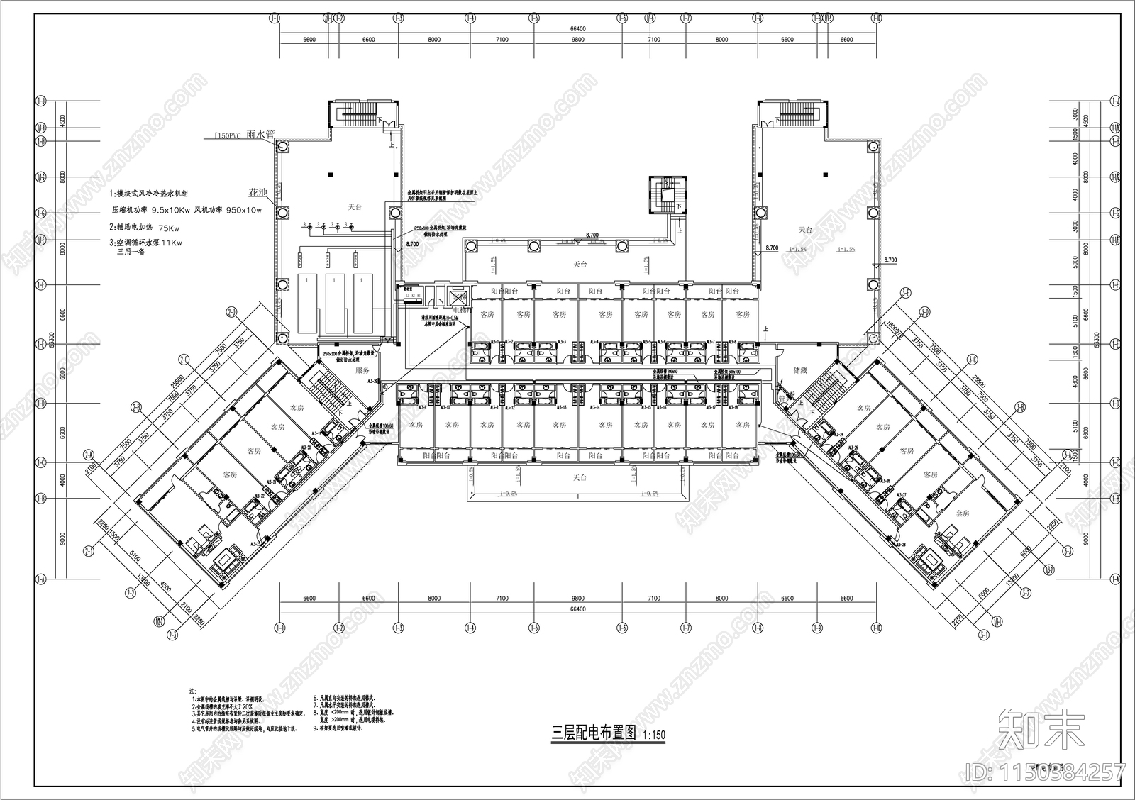 某会所电气施工图cad施工图下载【ID:1150384257】