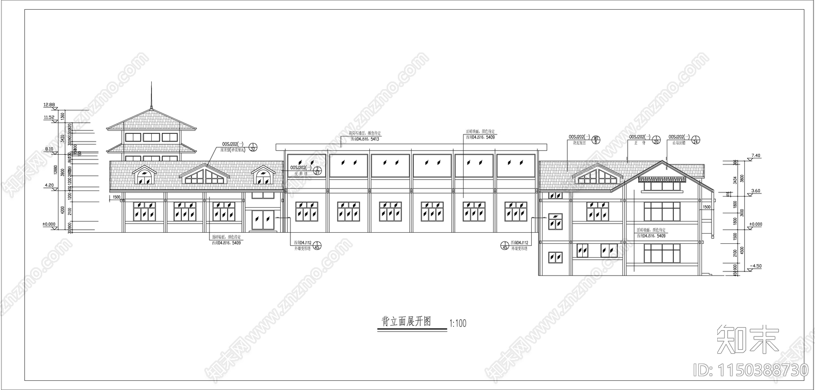 防洪抢险物资器材储存库cad施工图下载【ID:1150388730】