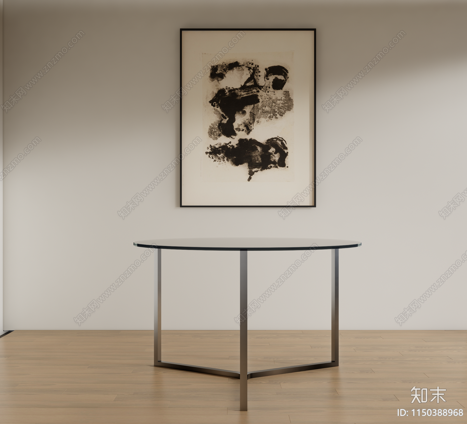 现代简约餐桌3D模型下载【ID:1150388968】