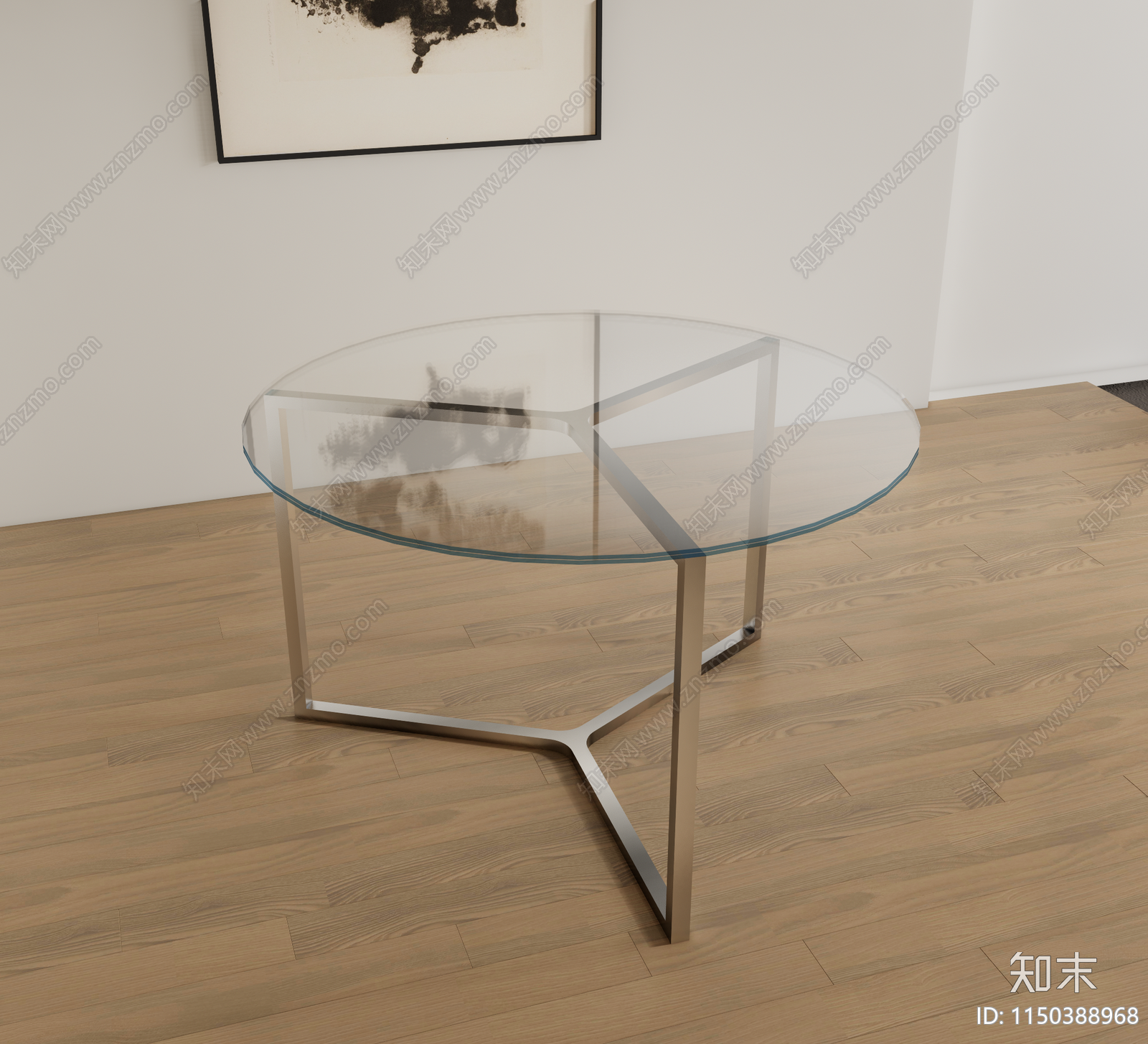 现代简约餐桌3D模型下载【ID:1150388968】