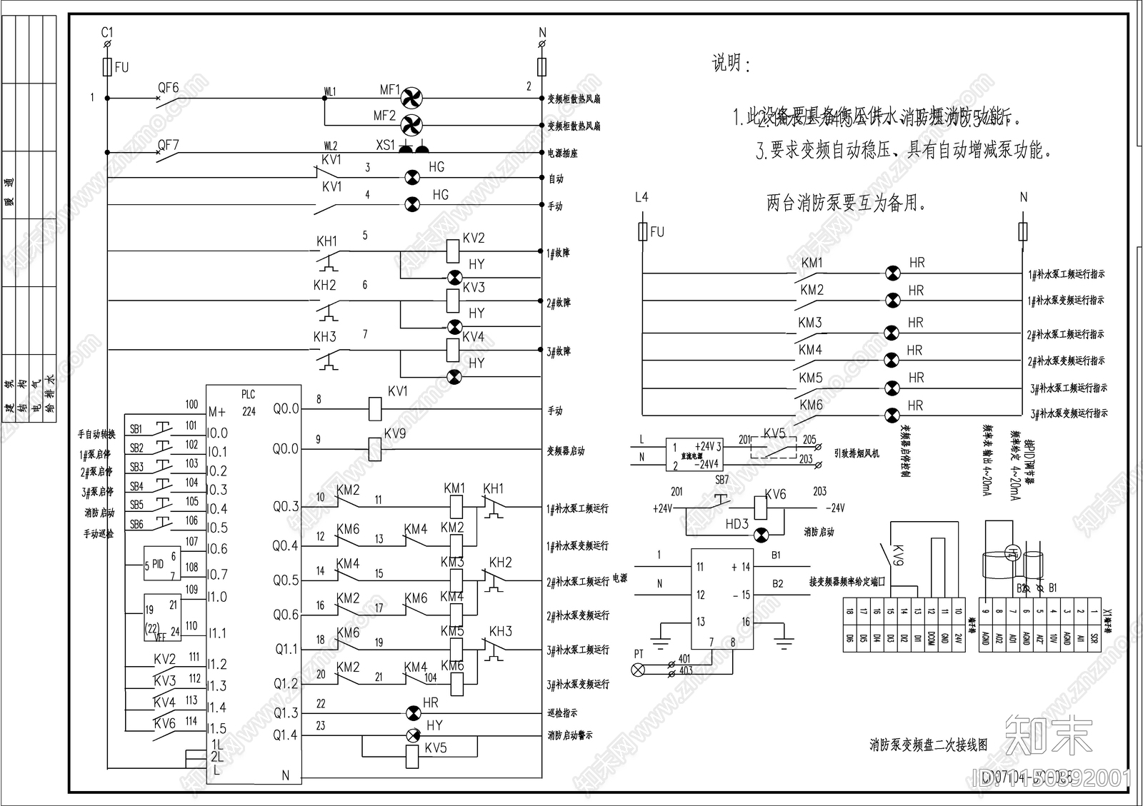 锅炉房电气图cad施工图下载【ID:1150392001】