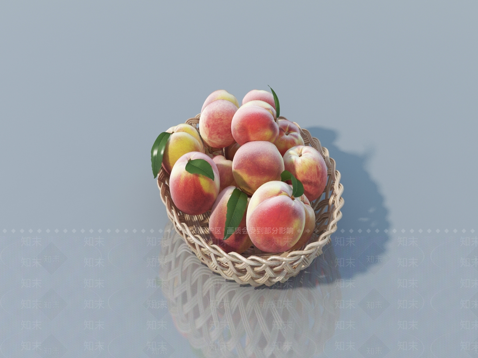 精品厨卫食物桃子3D模型下载【ID:1150395399】