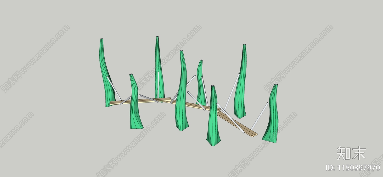 儿童搭桥SU模型下载【ID:1150397970】