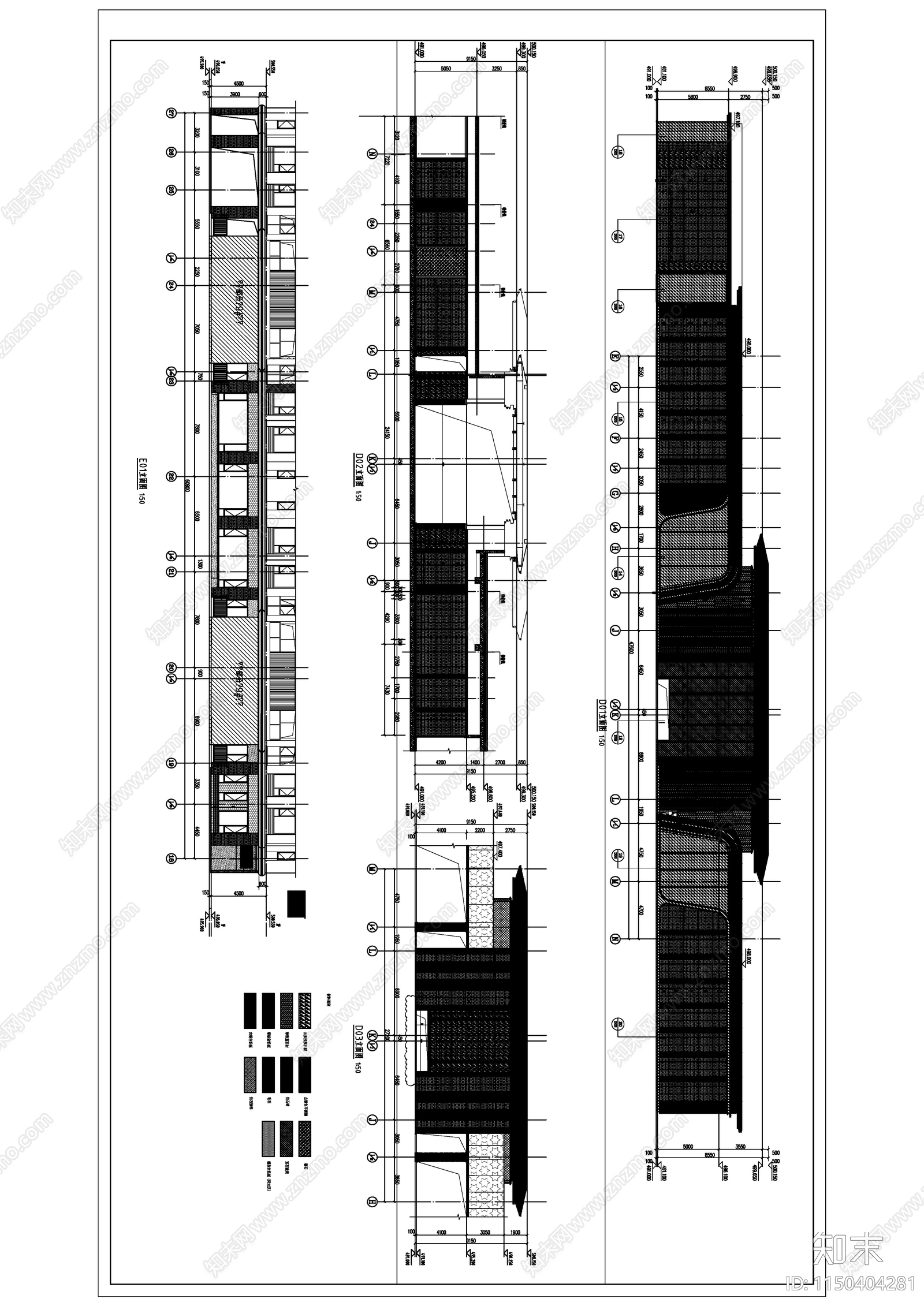 成都天府晴川售楼部cad施工图下载【ID:1150404281】