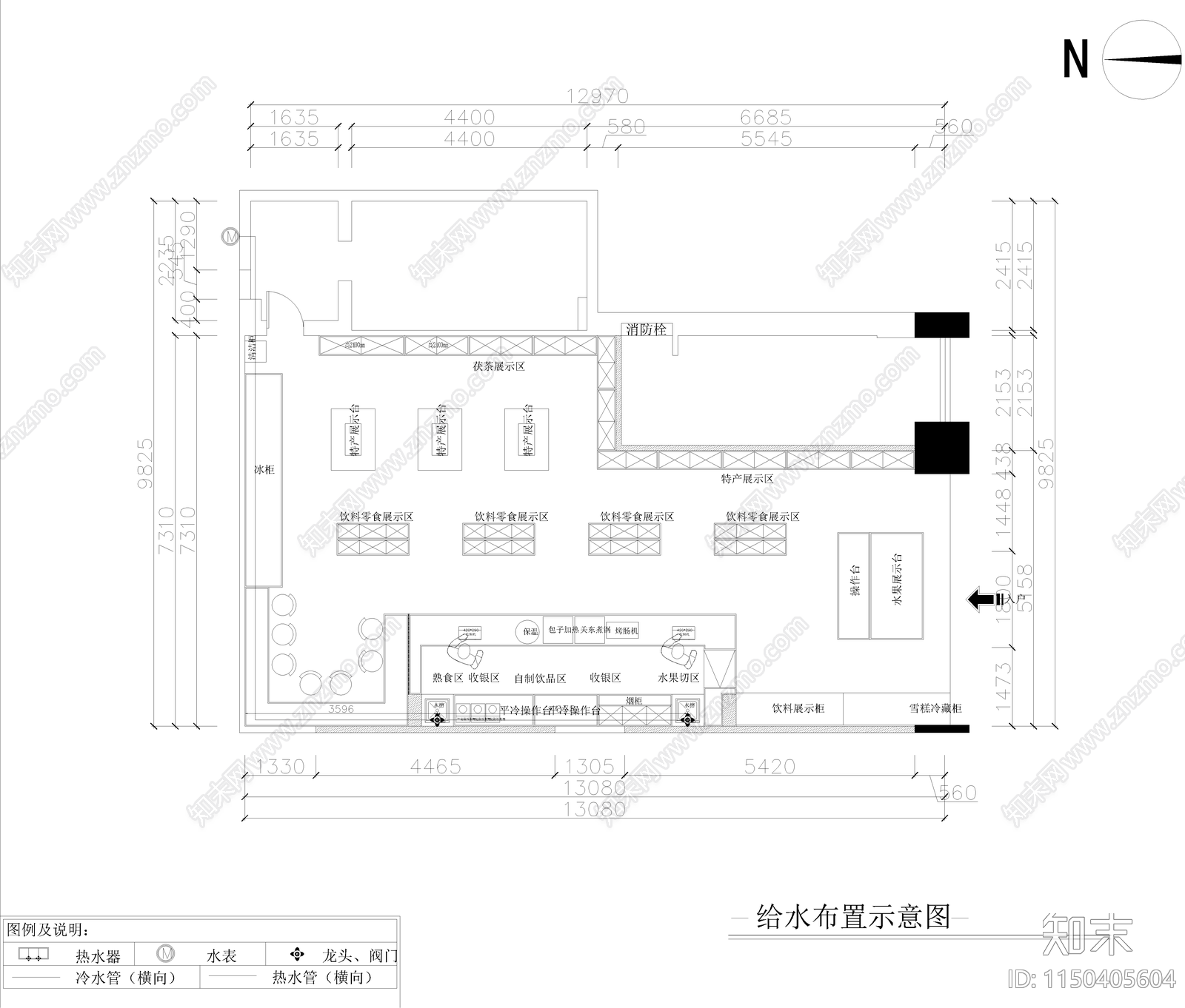 便利店cad施工图下载【ID:1150405604】