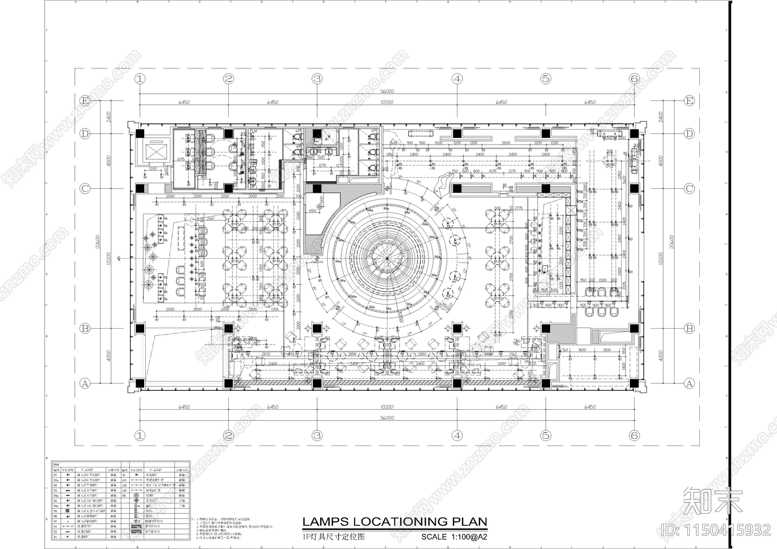 苏州阳光城檀悦售楼处cad施工图下载【ID:1150415932】