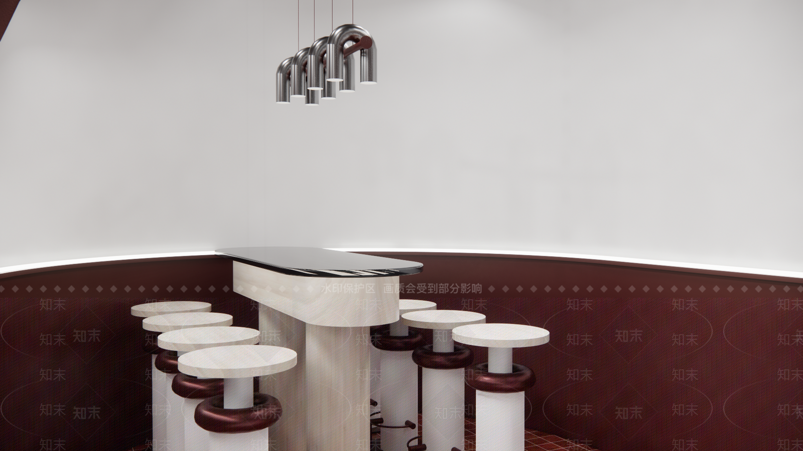 现代网红奶茶店SU模型下载【ID:1150418676】