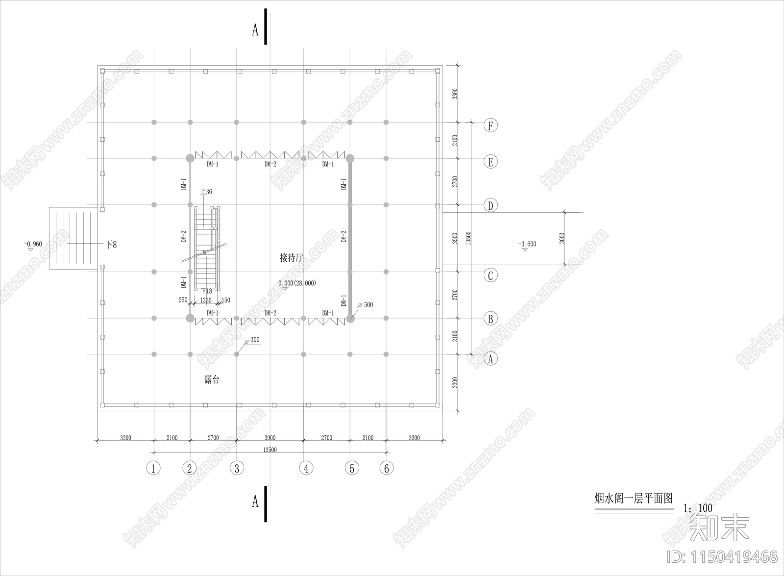 观景阁详图cad施工图下载【ID:1150419468】