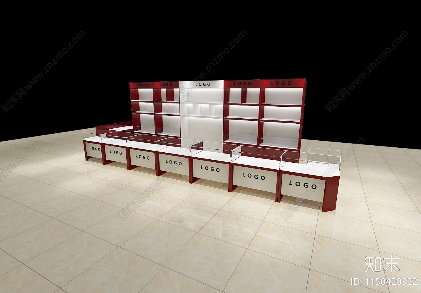 现代展具3D模型下载【ID:1150420322】