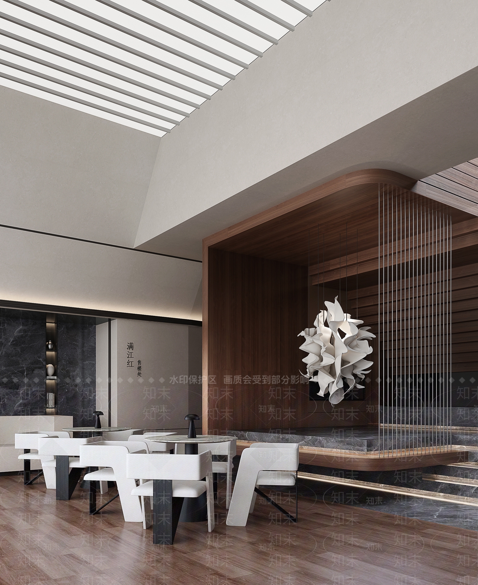 现代售楼大厅SU模型下载【ID:1150426256】