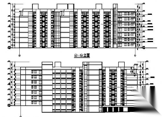 西南医院家属区公寓楼建筑施工图cad施工图下载【ID:149848135】
