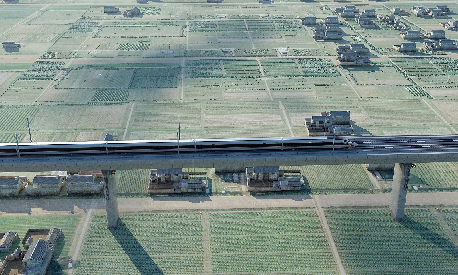 现代高铁3D模型下载【ID:1150428048】