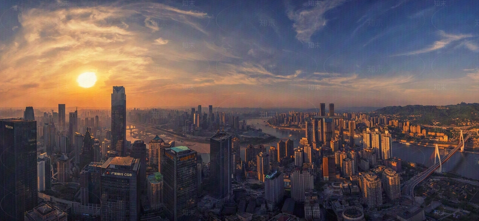 城市黄昏背景贴图下载【ID:1150428243】