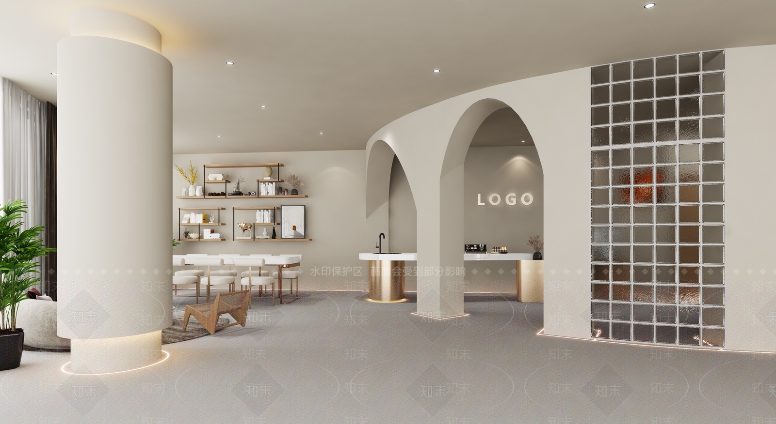 侘寂美容SPA店3D模型下载【ID:1150430992】
