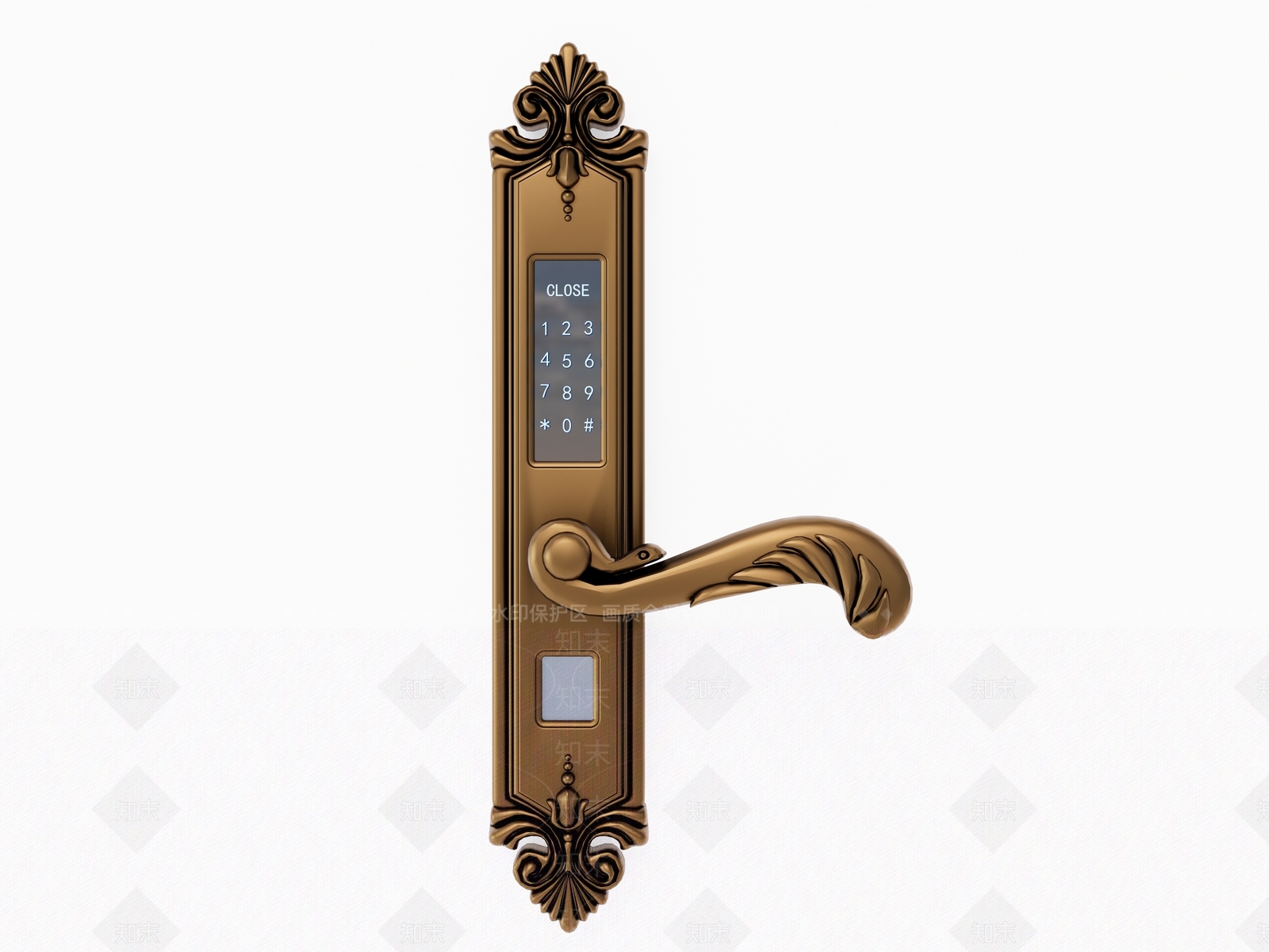 欧式门锁SU模型下载【ID:1150431854】