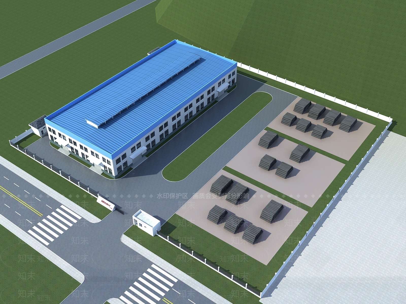 现代工业厂房3D模型下载【ID:1150432664】