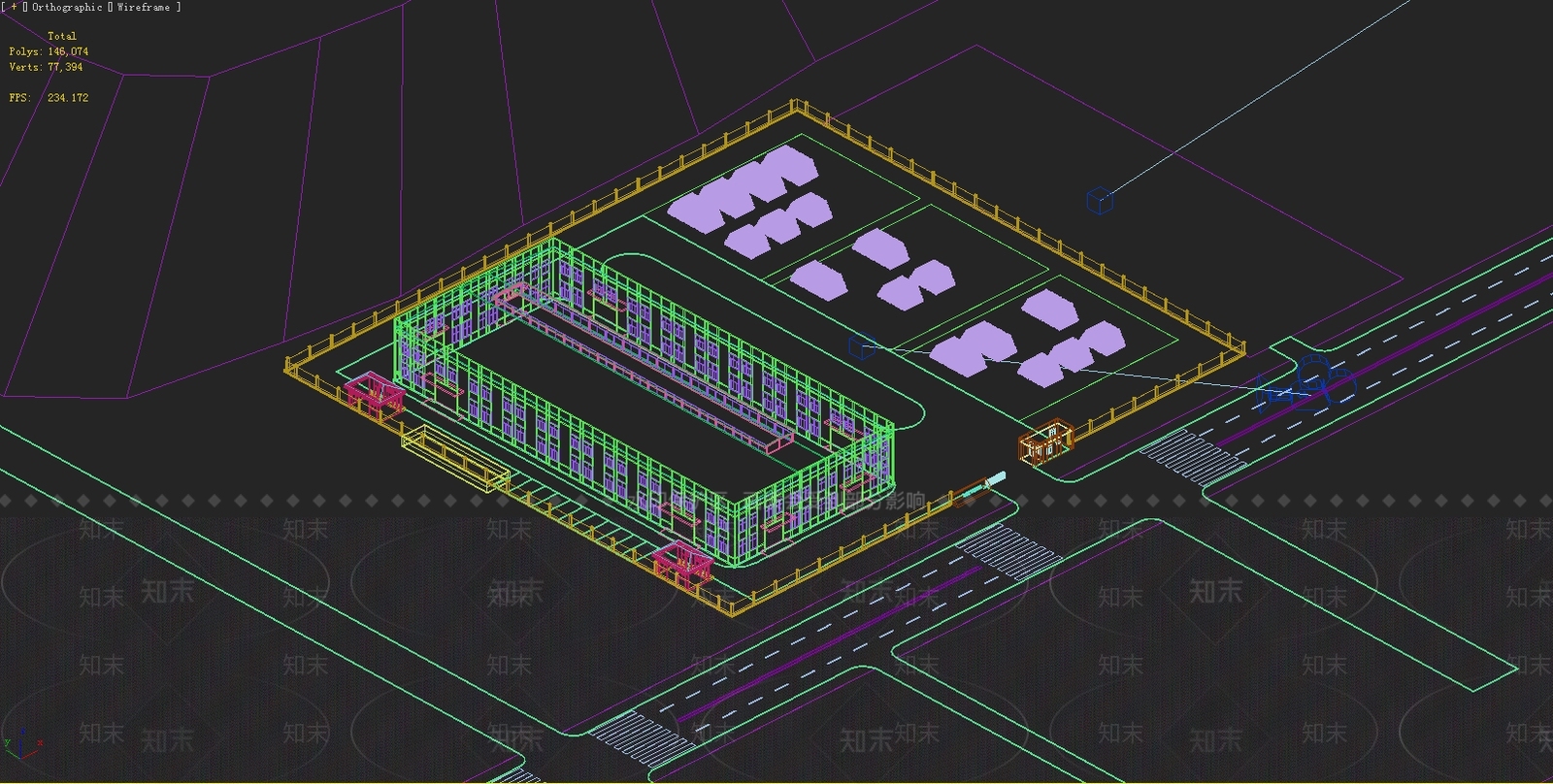 现代工业厂房3D模型下载【ID:1150432664】